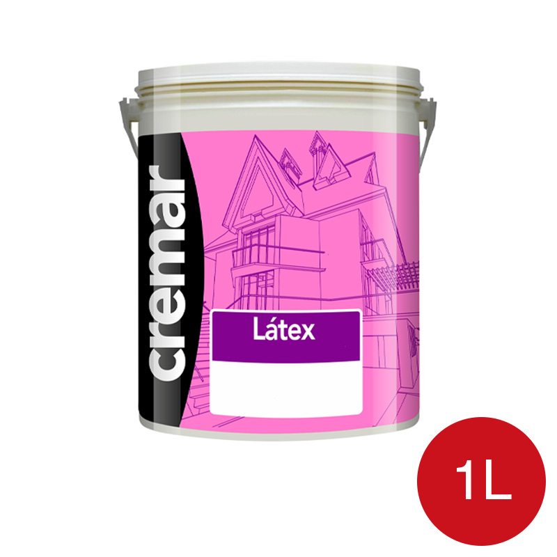 Pintura latex acrilica Cremar interior rojo mate balde x 1l