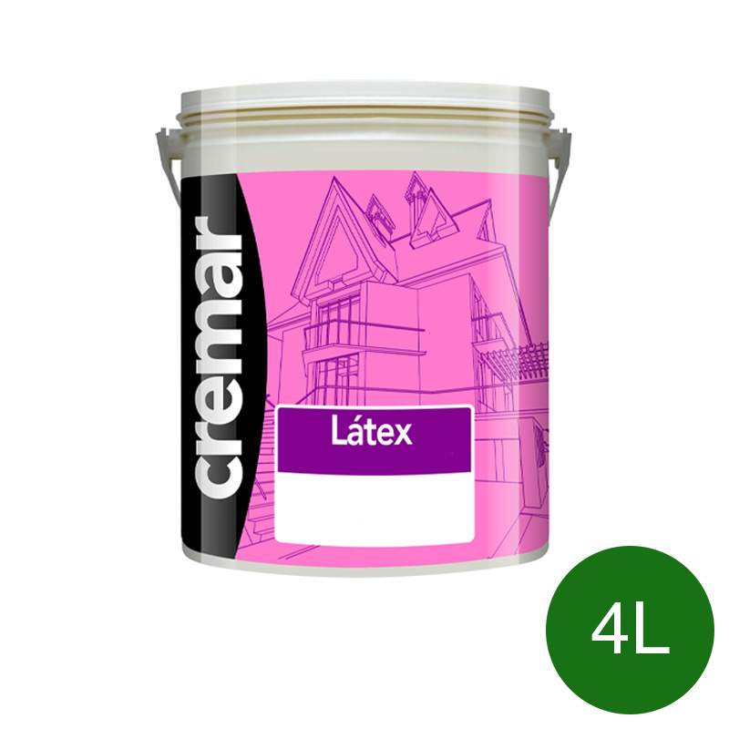 Pintura latex acrilica Cremar interior verde mate balde x 4l
