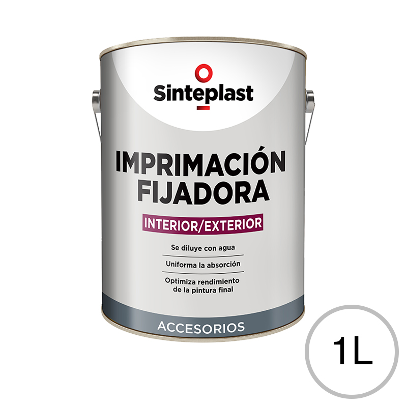 Imprimacion fijadora paredes exterior interior blanco mate lata x 1l