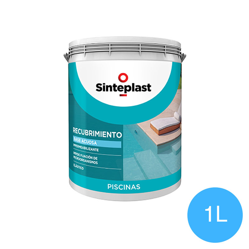 Recubrimiento impermeabilizante piscinas base acuosa azul profundo mate sedoso balde x 1l
