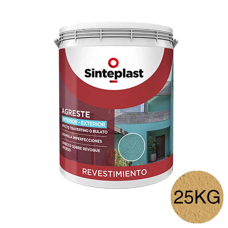 Revestimiento acrilico decorativo Agreste textura media exterior interior maizal mate balde x 25kg