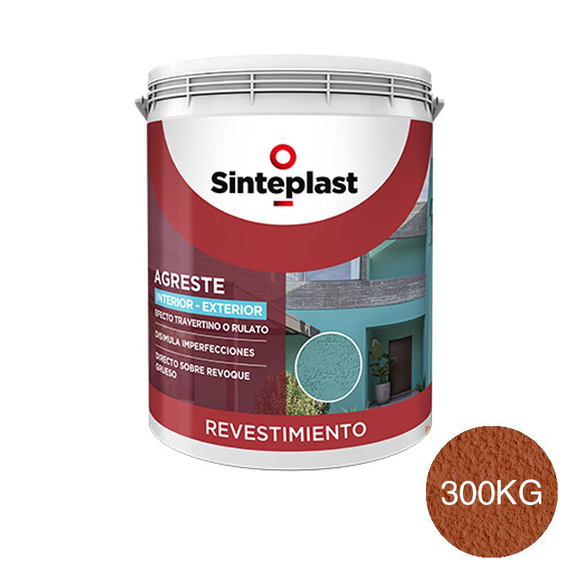 Revestimiento acrilico decorativo Agreste textura media exterior interior oxidato mate tambor x 300kg
