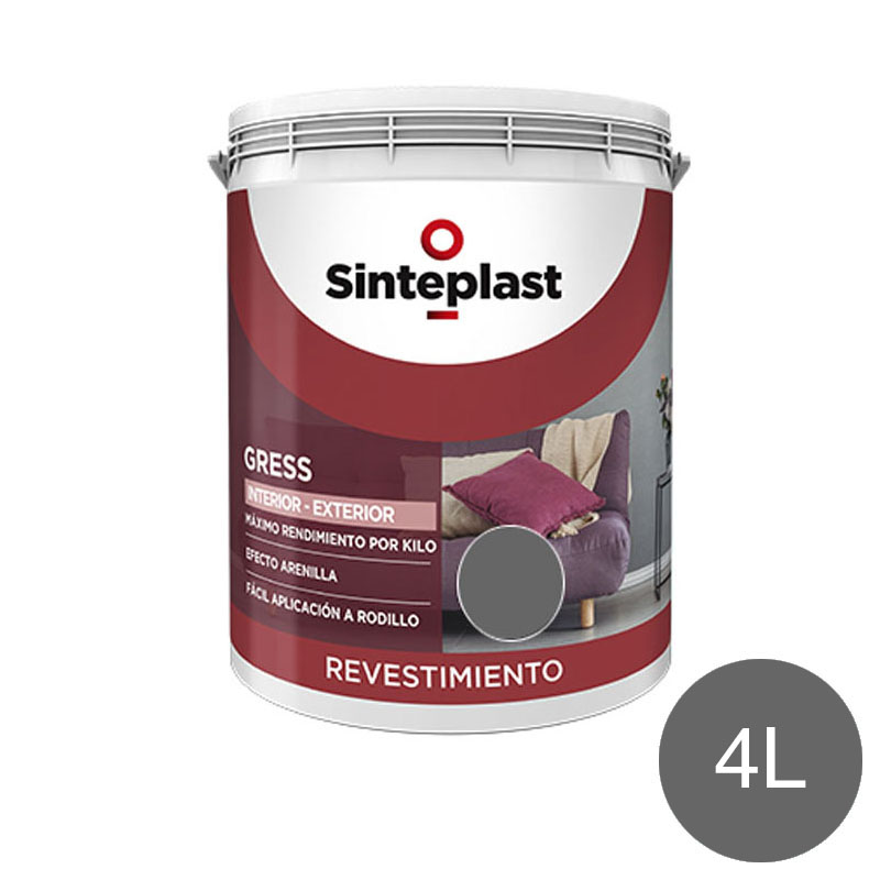 Revestimiento&#x20;decorativo&#x20;imitacion&#x20;granito&#x20;Gress&#x20;exterior&#x20;interior&#x20;grafito&#x20;mate&#x20;balde&#x20;x&#x20;4kg