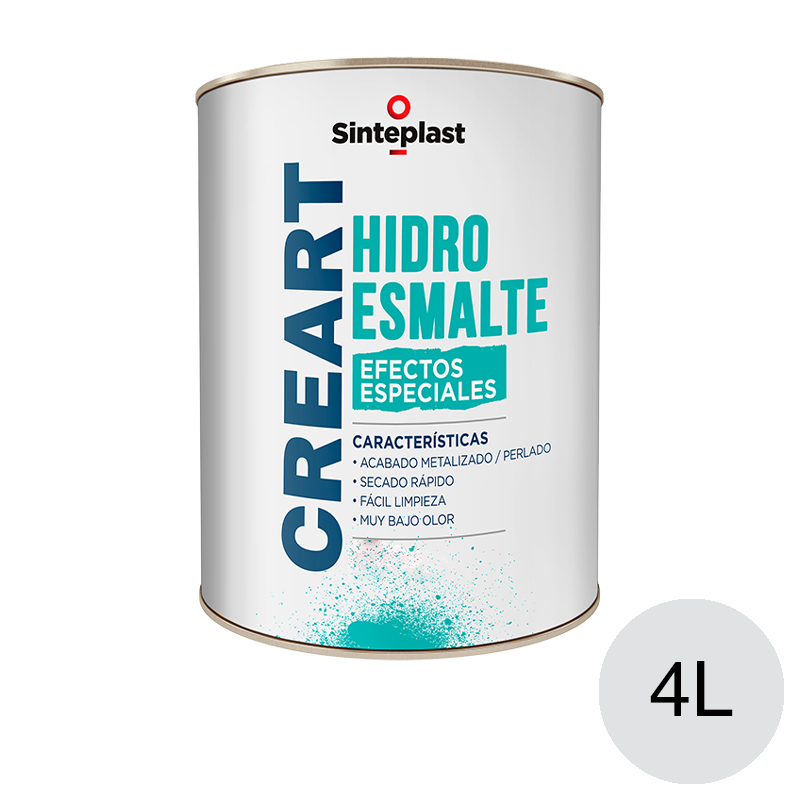 Hidroesmalte acrilico Creart efectos especiales aluminio semibrillante lata x 4l
