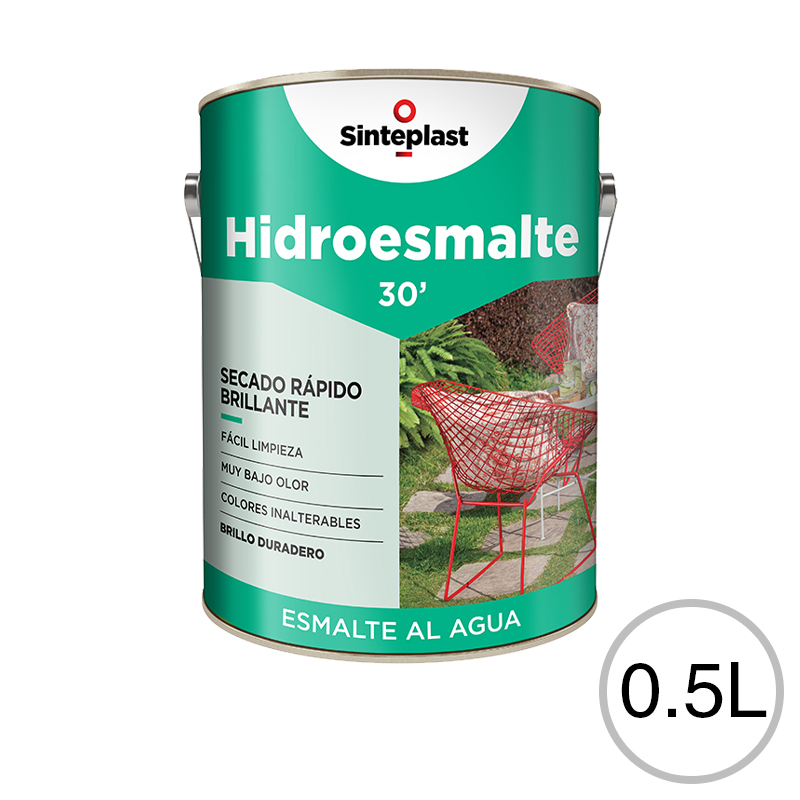 Hidroesmalte acrilico secado rapido blanco brillante lata x 0.5l