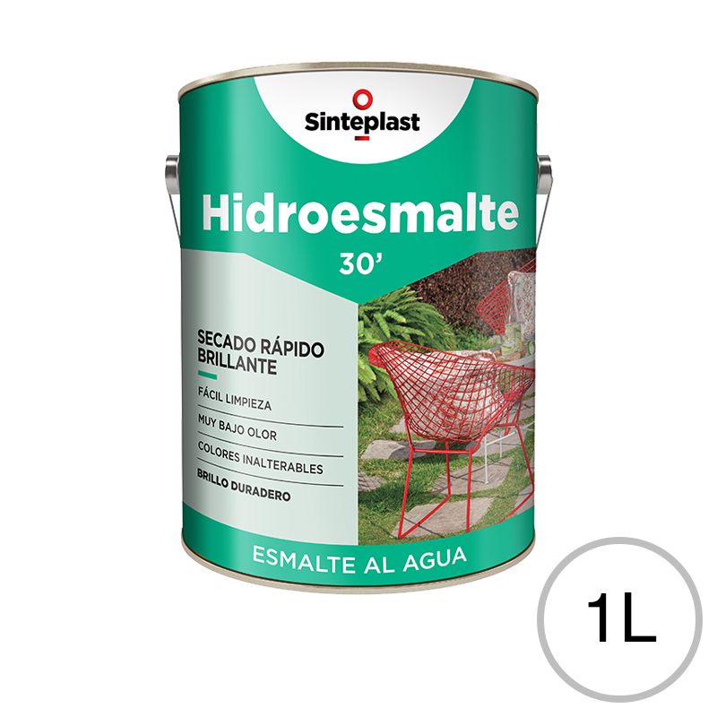 Hidroesmalte acrilico secado rapido blanco brillante lata x 1l