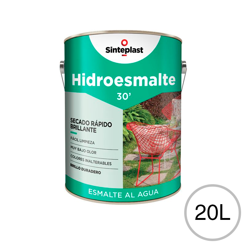 Hidroesmalte acrilico secado rapido blanco brillante lata x 20l