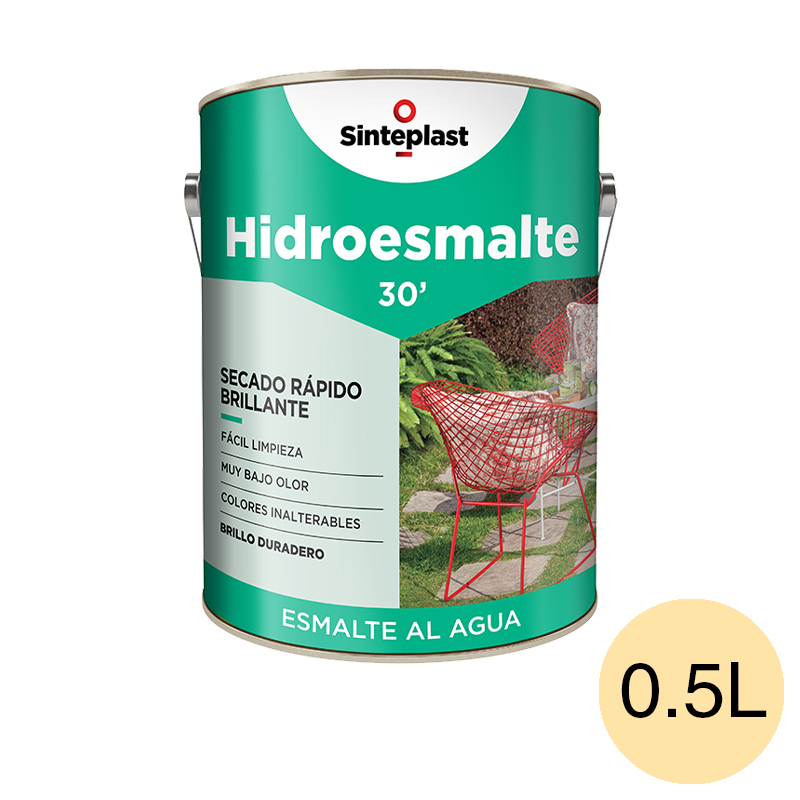Hidroesmalte acrilico secado rapido marfil champagne brillante lata x 0.5l