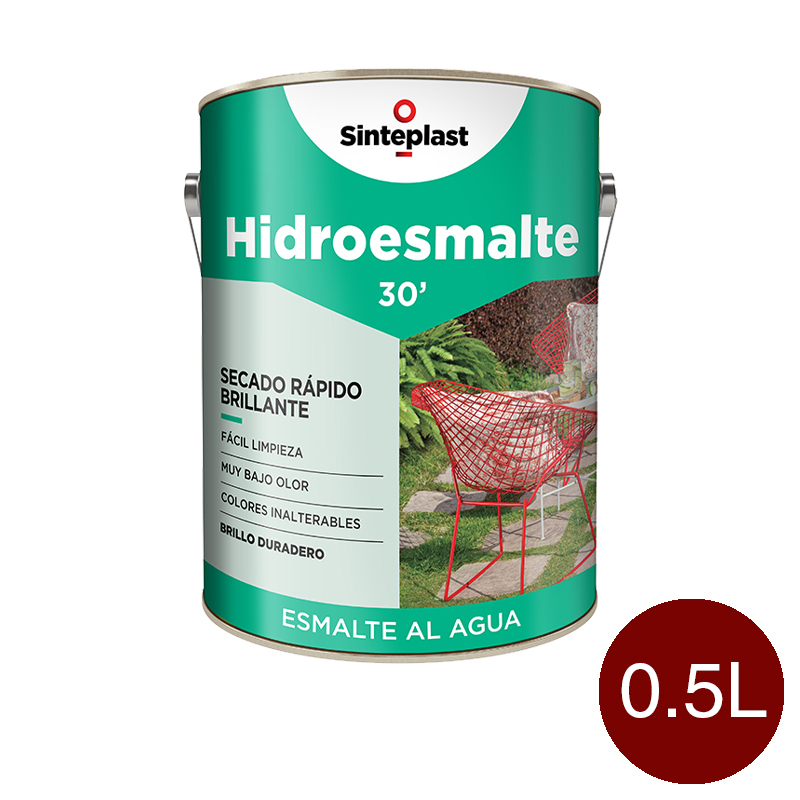 Hidroesmalte acrilico secado rapido marron brillante lata x 0.5l