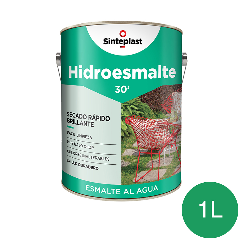Hidroesmalte acrilico secado rapido verde ingles brillante lata x 1l