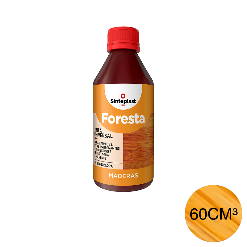 Colorante tinta universal maderas Foresta viraro botella x 60cm³