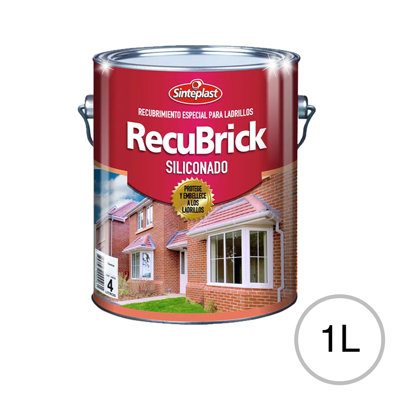 Protector ladrillos Recubrick Siliconado Hidro-repelente exterior incoloro lata x 1l