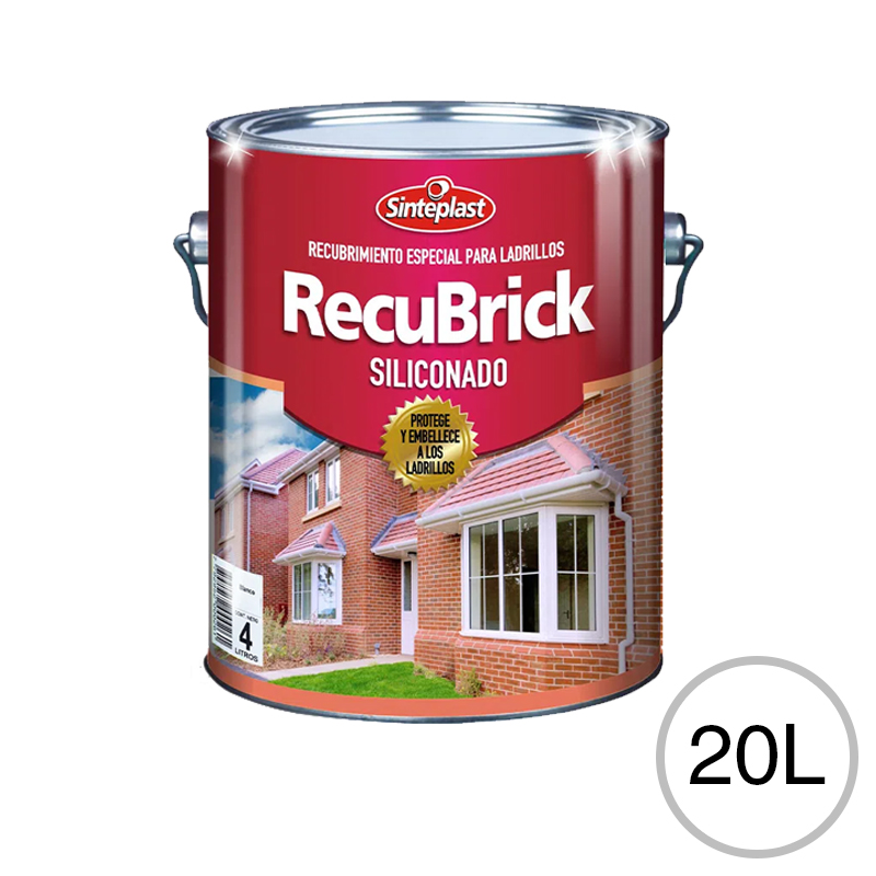 Protector ladrillos Recubrick Siliconado Hidro-repelente exterior incoloro lata x 20l