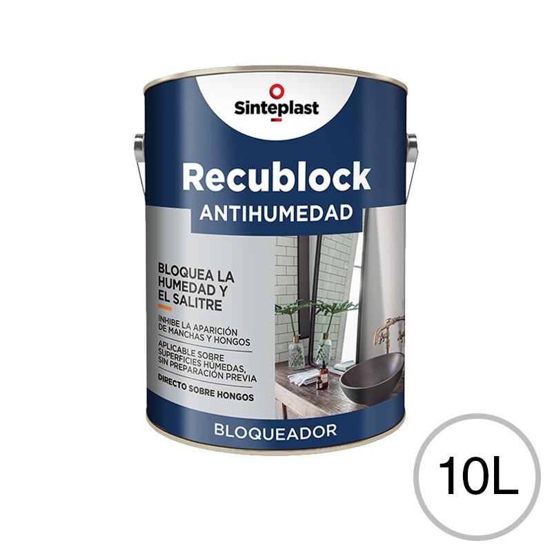Bloqueador Recublock Antihumedad exterior interior blanco mate lata x 10l 