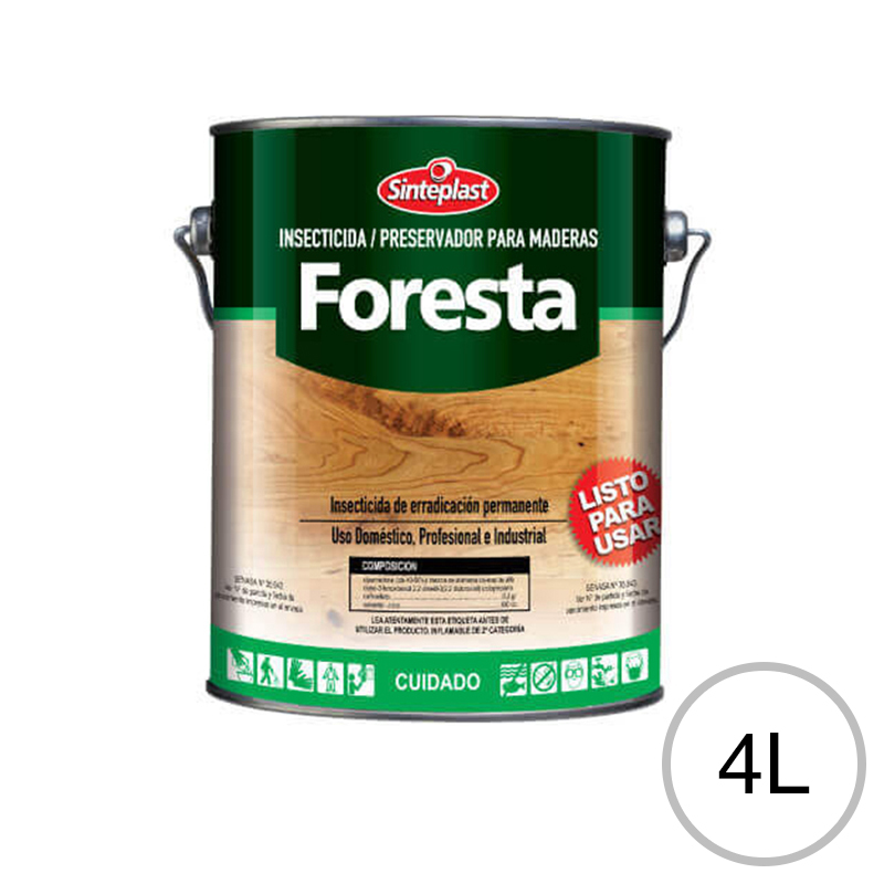 Preservador madera insecticida Foresta Preservador incoloro lata x 4l