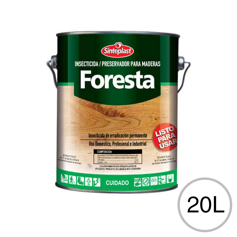 Preservador madera insecticida Foresta Preservador incoloro lata x 20l