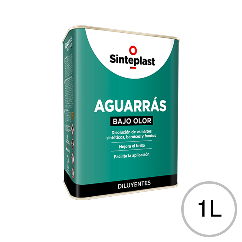 Diluyente aguarras bajo olor esmaltes sinteticos barnices fondos lata x 1l