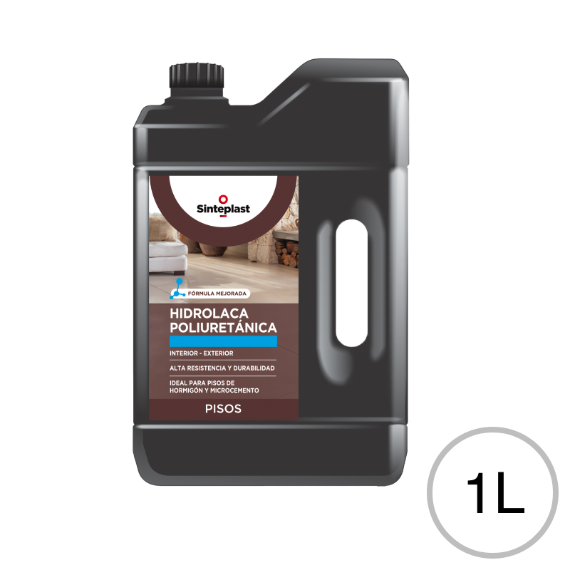 Hidrolaca poliuretanica al agua Recufloor pisos exterior interior transparente satinado bidon x 1l