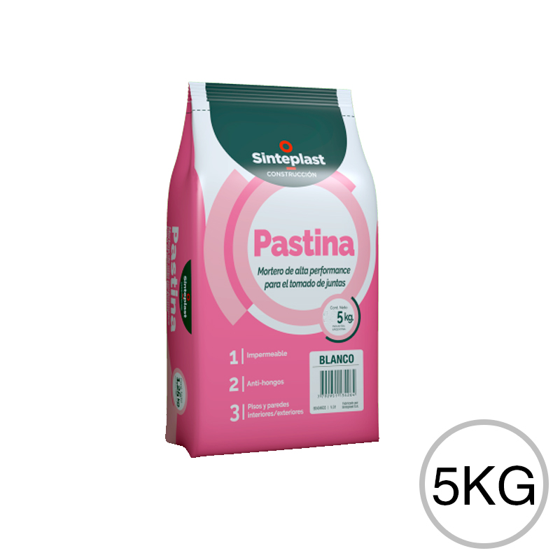 Pastina cementicia tomado junta pisos revestimiento exterior interior blanco bolsa x 5kg