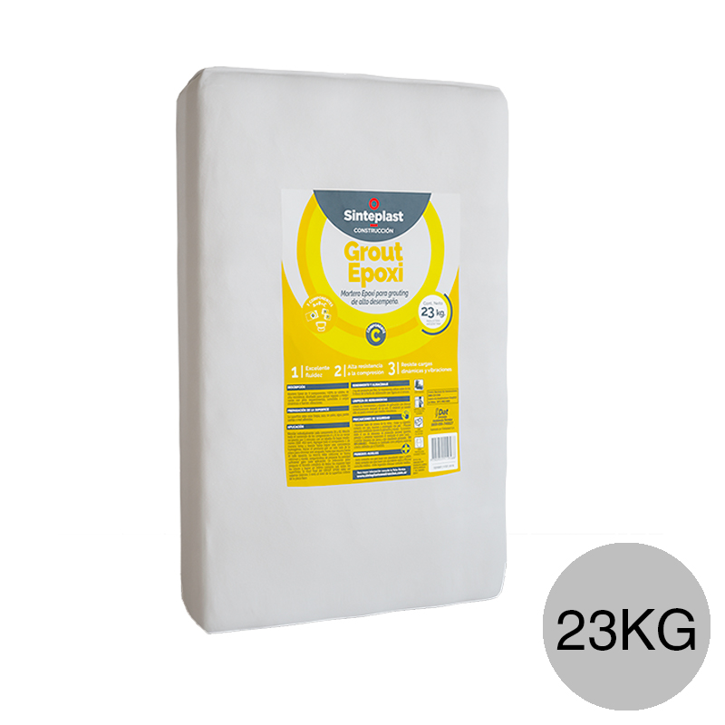 Mortero epoxi alto desempeño Grout tricomponente Parte C mezcla cuarzo bolsa x 23kg
