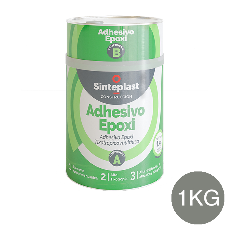 Adhesivo epoxi tixotropico reparacion multiuso bicomponente gris hormigon lata x 1kg