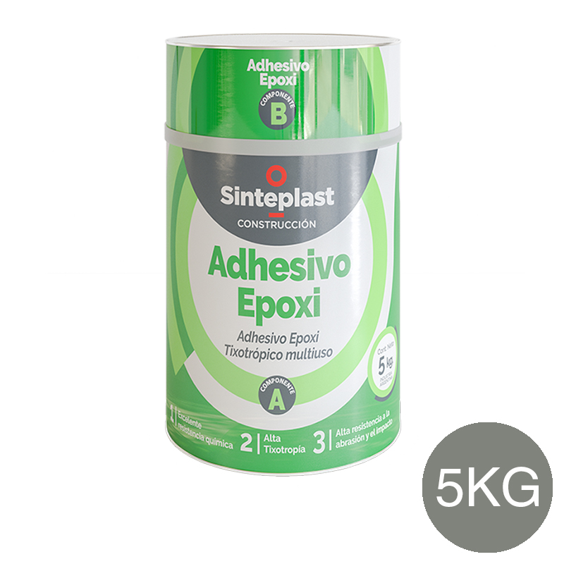 Adhesivo epoxi tixotropico reparacion multiuso bicomponente gris hormigon lata x 5kg