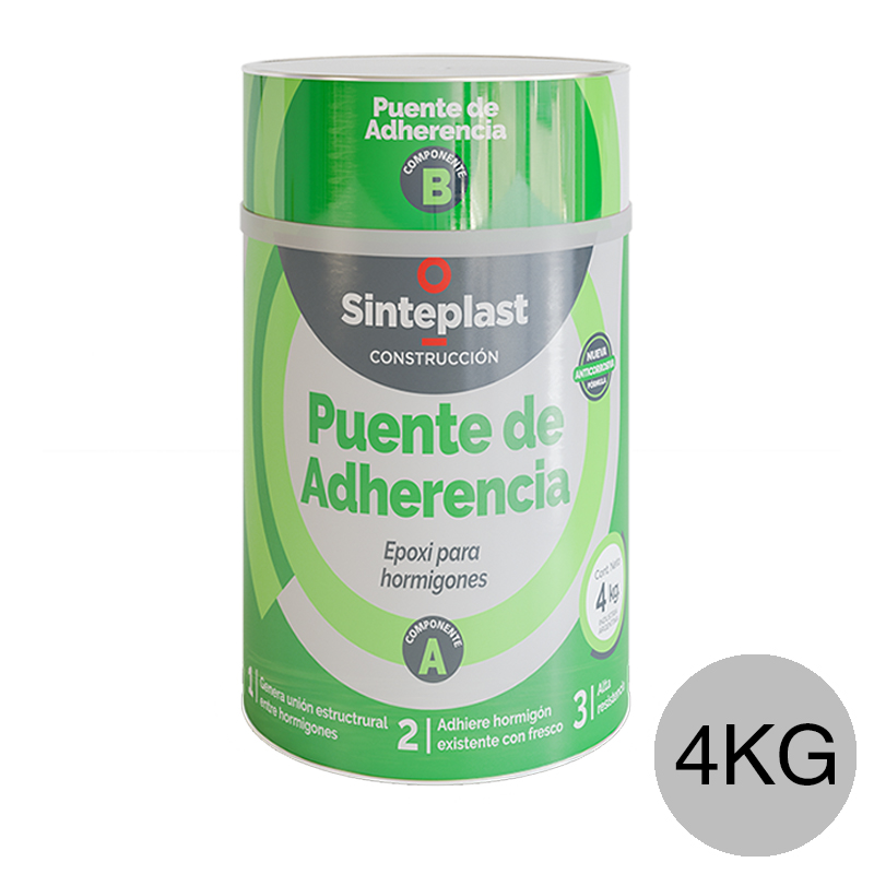 Puente adherencia epoxi hormigon estructural gris lata x 4kg