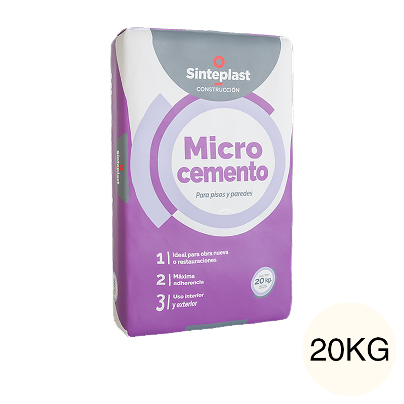 Revestimiento cementicio decorativo pisos paredes Microcemento exterior interior hueso bolsa x 20kg