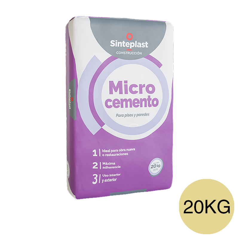 Revestimiento cementicio decorativo pisos paredes Microcemento exterior interior arena bolsa x 20kg