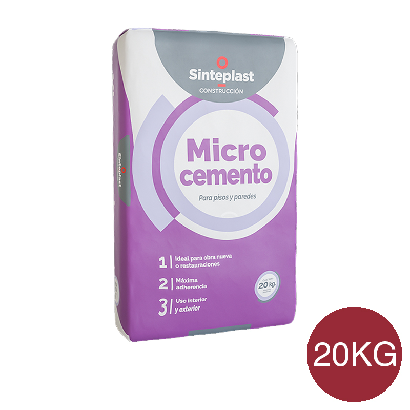 Revestimiento cementicio decorativo pisos paredes Microcemento exterior interior rubi bolsa x 20kg