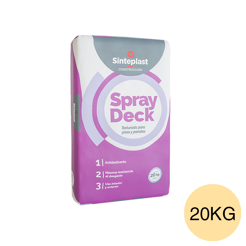 Revestimiento cementicio texturado Spray Deck pisos y paredes exterior interior hueso bolsa x 20kg
