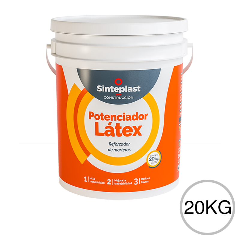 Aditivo potenciador latex reforzador morteros exterior interior blanco balde x 20kg