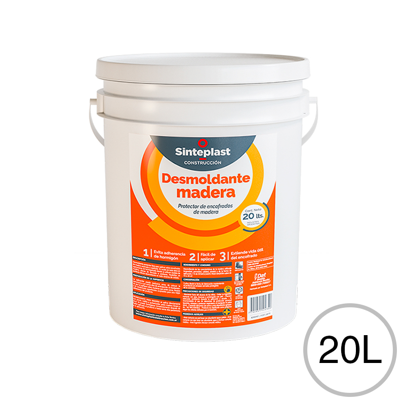 Desmoldante protector encofrados madera balde x 20l