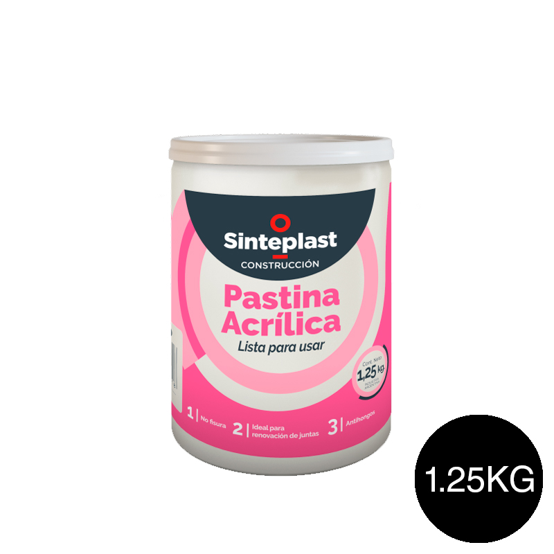Pastina acrilica tomado juntas pisos revestimiento exterior interior negro balde x 1.25kg