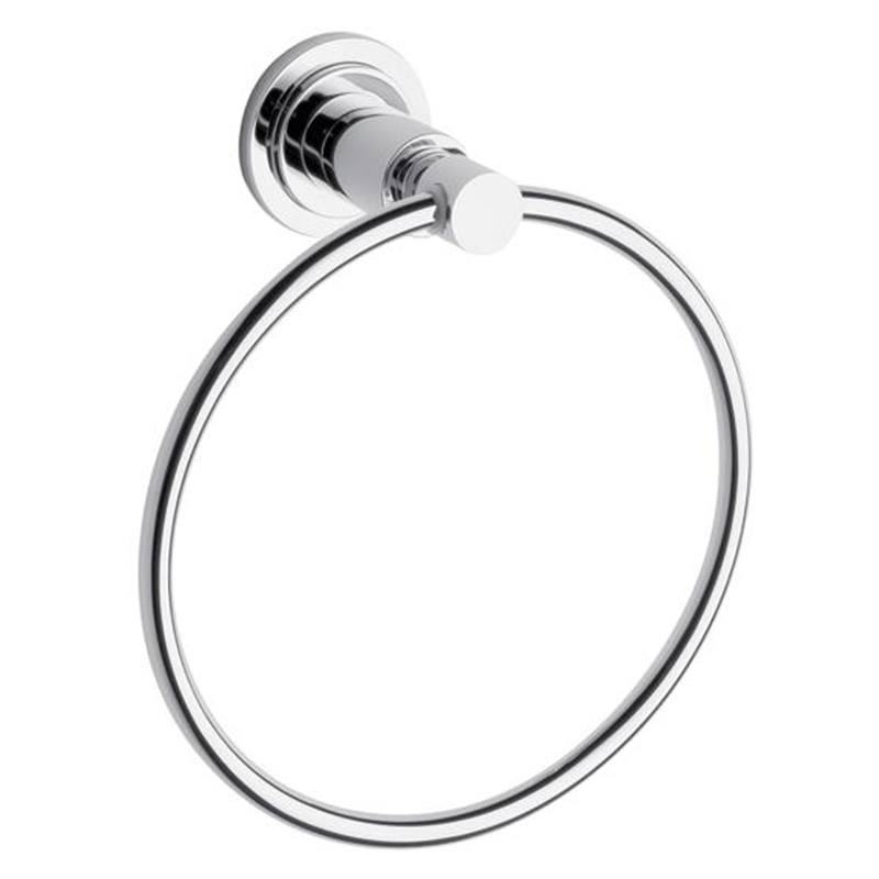 Toallero acero Temple aro cromado brillante 79mm x 169mm x 190mm