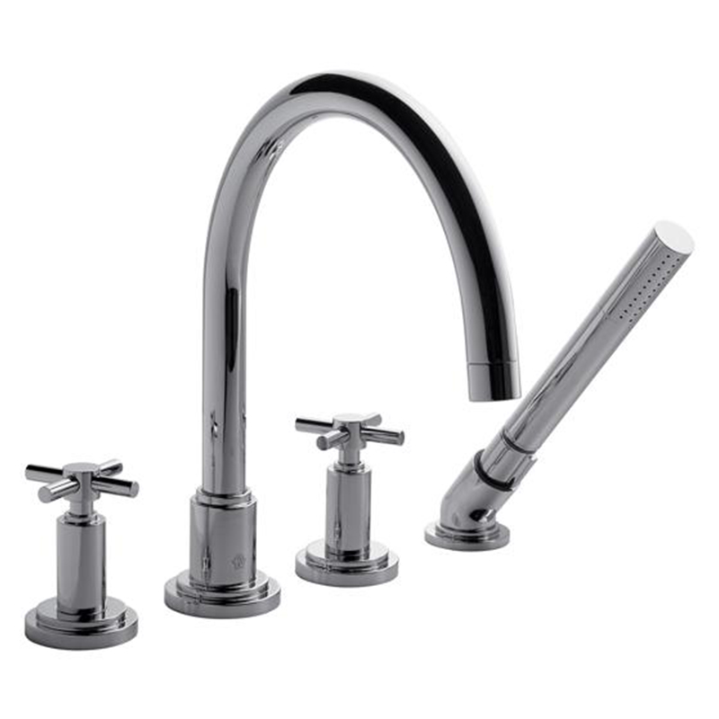 Griferia bañera hidromasaje Temple cromado brillante