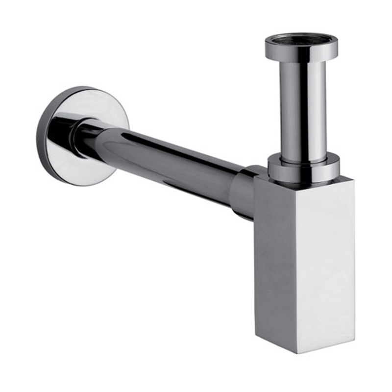 Descarga sifon lavatorio acero cromado brillante