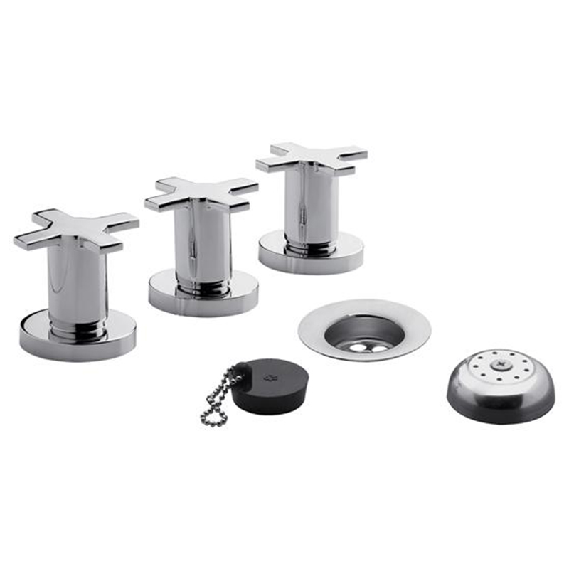 Griferia bidet acero Alerce con transferencia cromado brillante