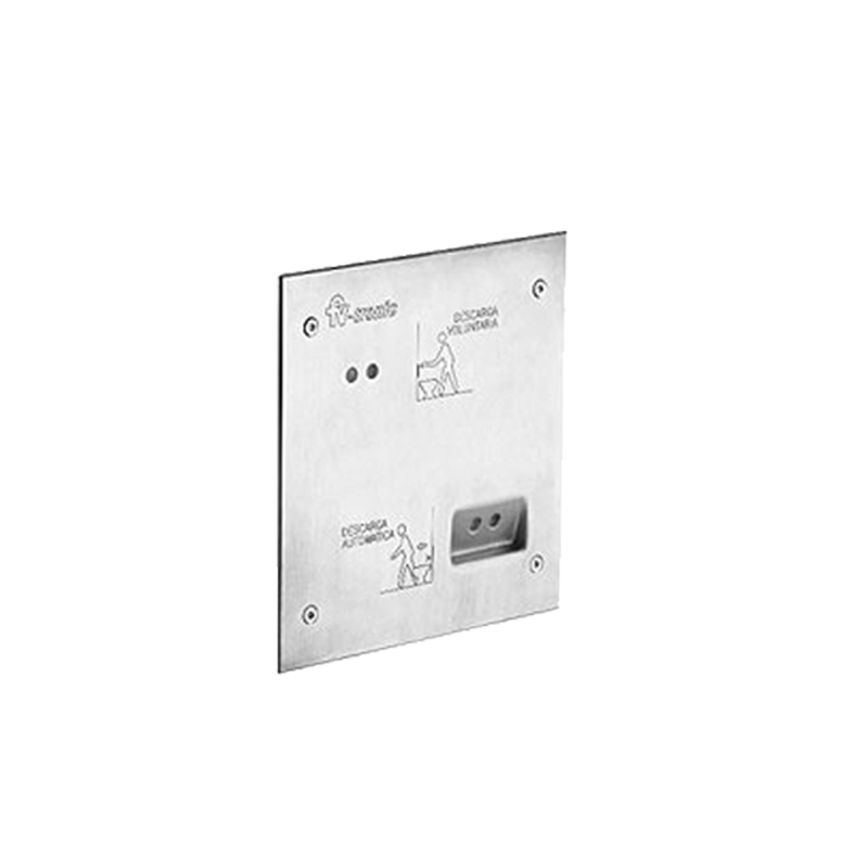 Tapa valvula electronica acero FV Tronic inodoro cromado satinado 220mm x 220mm