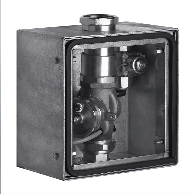 Valvula descarga inodoro acero FV Tronic electronico cierre automatico embutir cromado satinado ø 1 1/2"