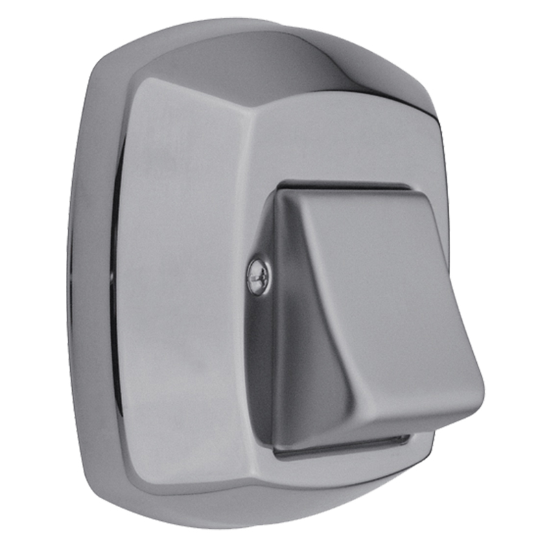 Tapa y tecla para valvula descarga acero cromado brillante 122mm x 151.5mm