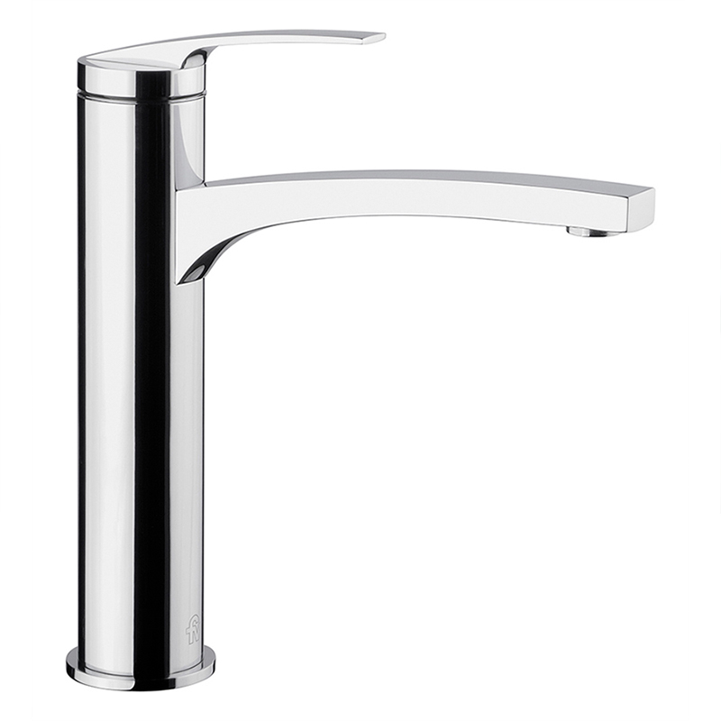 Griferia cocina acero Bonnie mesada monocomando cromado brillante