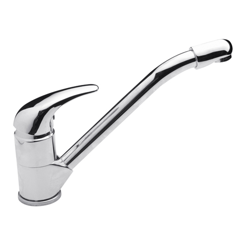 Griferia cocina acero Kansas mesada monocomando cromado brillante