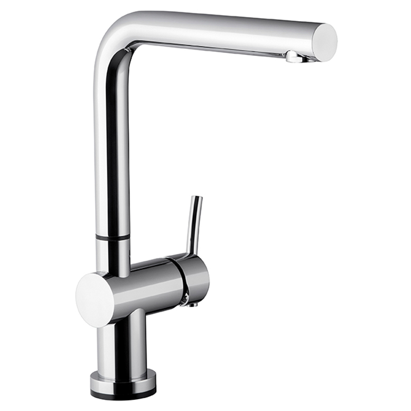 Griferia cocina acero Libby mesada electronico monocomando cromado brillante