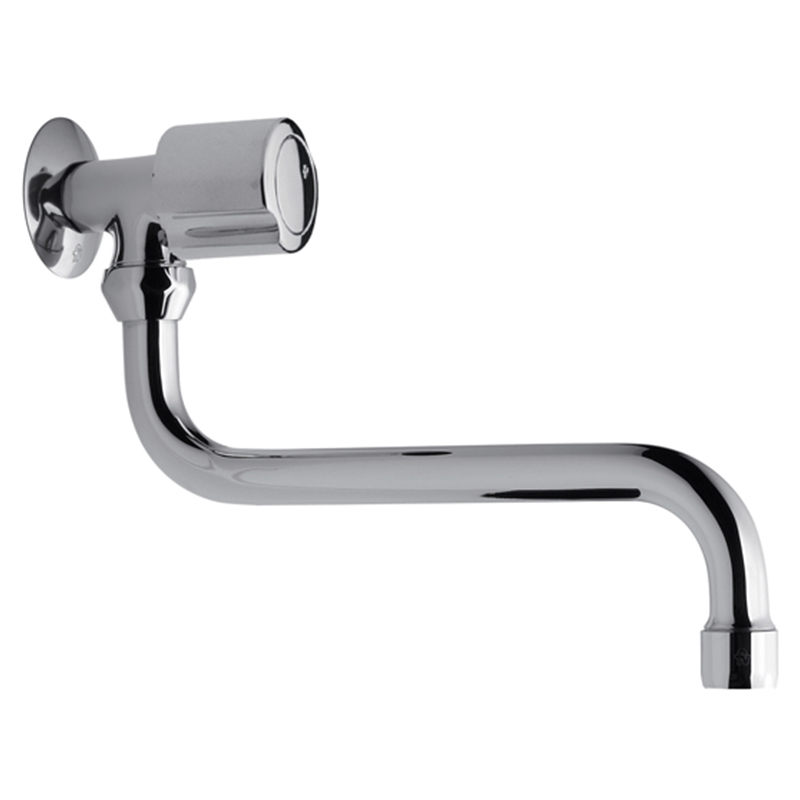 Canilla acero Allegro pared 1 agua cromado brillante