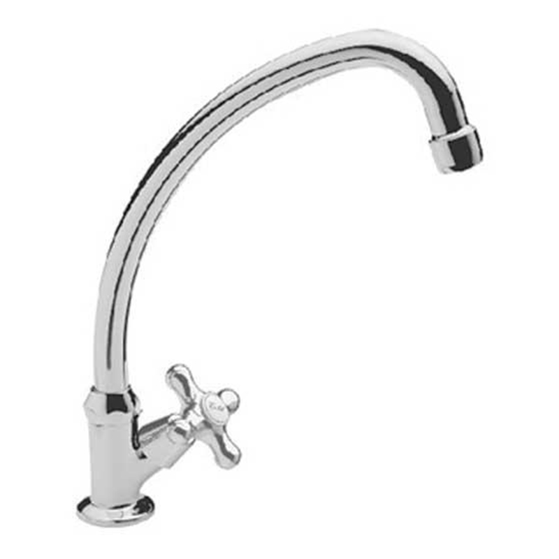 Canilla acero Malena mesada 1 agua cromado brillante