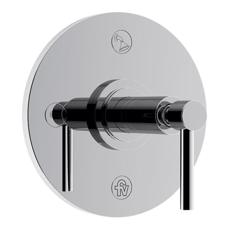 Conjunto decorativo para valvula desviadora acero City cromado brillante