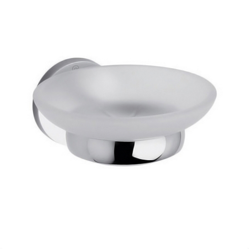 Jabonera acero y acrilico Grand Hotel cromado brillante 56mm x 110mm x 131mm