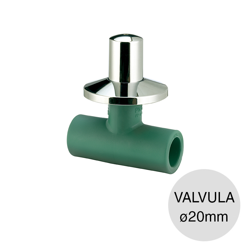 Llave esferica agua polipropileno random thermofusion ø 20mm