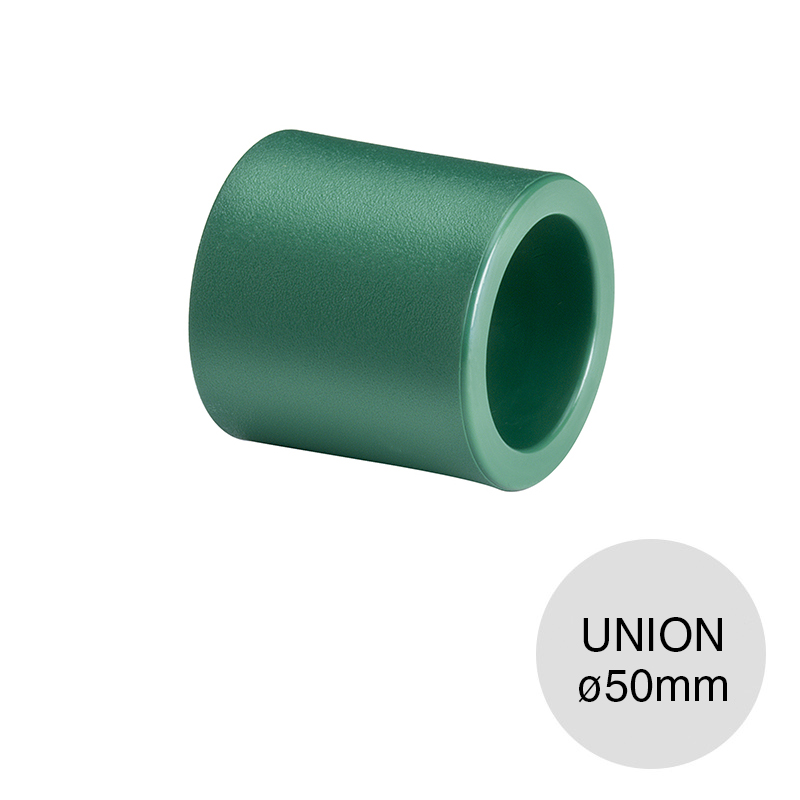 Union normal agua polipropileno random thermofusion ø 50mm